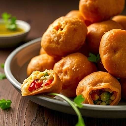 Pani Puri - Crispy hollow balls filled with spiced water