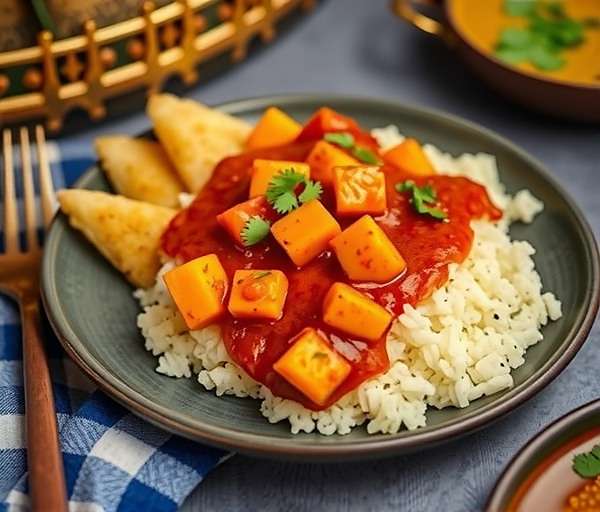 Central Indian cuisine featuring dal bafla and spicy curries